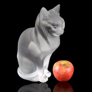 Lalique "Seated Cat" Figurine