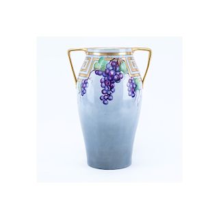 Lg T&V Limoges France Porcelain Blum Vase