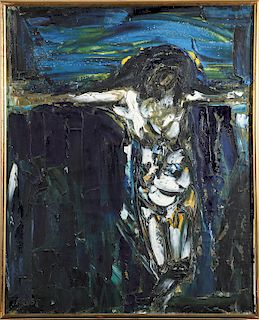 Joachim Probst "Icon" Oil on Canvas
