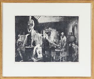 George Bellows "The Life Class" Lithograph