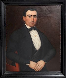 American School Portrait of a Gentleman, Oil
