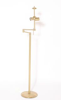 Holtkotter Brass Swing Arm Floor Lamp