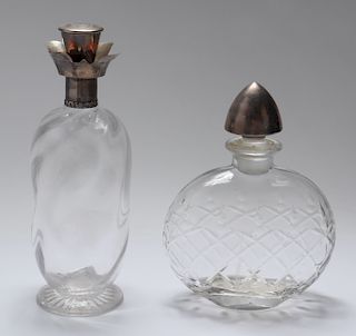 English & American Sterling and Glass Decanters, 2
