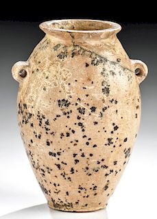 Egyptian Predynastic Brecciated Marble Acorn Jar