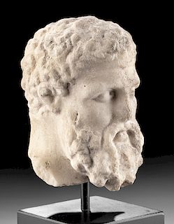 Greek Marble Head of Herakles, ex-Christie's, Art Loss