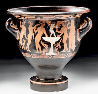 Published Attic Red-Figure Bell Krater - Eros & Maenads