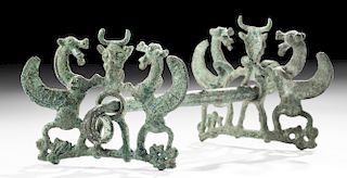 Luristan Bronze Horse Bit with Master of Animals