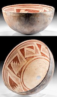 Anasazi Mogollon Mimbres Pottery Bowl w/ Kill Hole