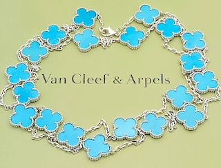 Van Cleef & Arpels 18k Gold Vintage Alhambra Necklace