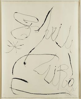 Joan Miro "Espriu" Etching