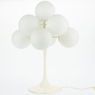 Midcentury Modern Lamp w/ Spherical Shades