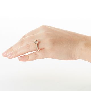 1.04 CT Emerald Cut Diamond Ring