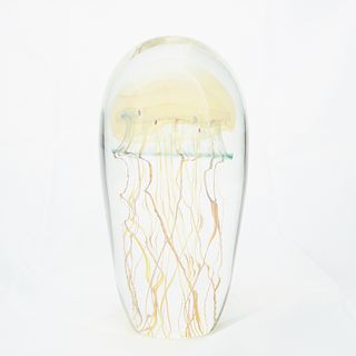 Richard Satava Jelly Fish Glass Paperweight