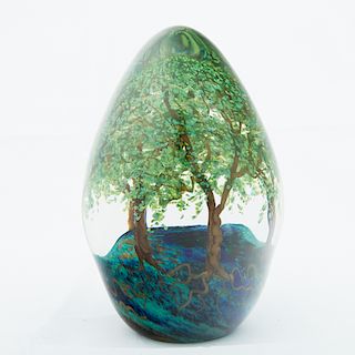 Cathy Richardson Glass Tree Paperweight