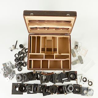 Large Group of Linhof Technika Lens Boards and Others