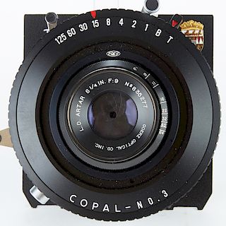 Goerz Optical Co. L.D. Artar 8 3/4 In f=9 Camera Lens