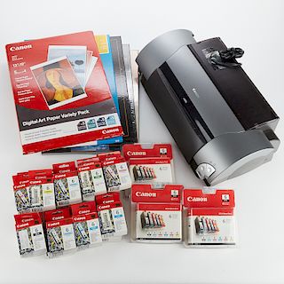 Canon Photo Printer with Paper and Inks