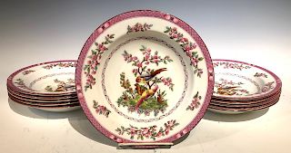 Eleven Stamped Tiffany & Co Porcelain Plates 