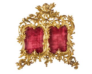French 19th Century Ormolu Bronze Picture Frame 