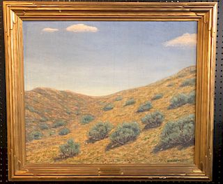 Wallace De Wolf  'Sage Brush California' Oil/Canvas