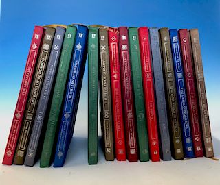Sixteen Silk Bound Custom Books 'Treasures of the World'