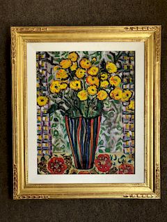  Moise Kisling (1891-1953) Oil on Canvas Floral Bouquet