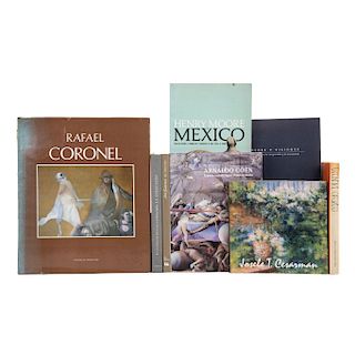 LOTE DE LIBROS SOBRE ARTE MODERNO. a) Gabriel Orozco. b) Josele T. Cesarman. c) La Colección. d) Henry Moore en México. Pzs: 8.