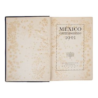 Genin, Augusto. México Contemporáneo 1921. México: A. F. Salazar & Cía., 1922. 214 + 877 p.  Primera edición.