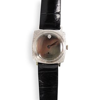 Vintage Jaeger Lecoultre 14k White Gold Watch