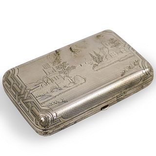 Russian Silver Cigarette Box