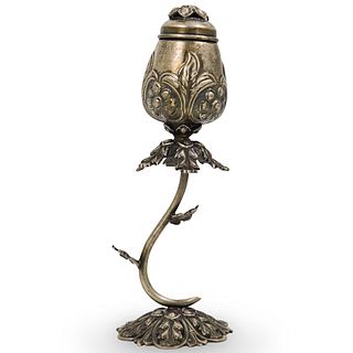 Silver 800 Floral Form Spice Tower