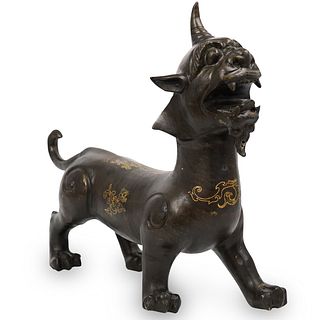 Chinese Bronze Foo Lion