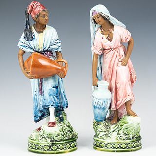 Pair Of Oriental Porcelain Figurines