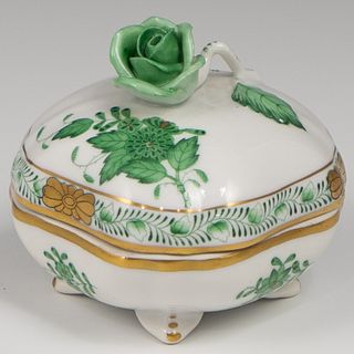 Herend Porcelain "Apponi Verte" Box