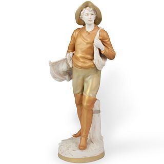 Royal Dux Fisherman Figurine