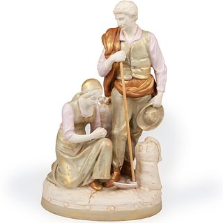 Royal Dux Harvest Couple Figurine