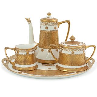 (4 Pc) Nippon Porcelain Tea Set