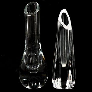 (2Pc) Baccarat Crystal Bud Vases