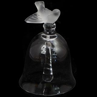 Lalique Crystal "Sparrow" Dinner Bell