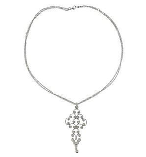 Leslie Greene 18K Gold Diamond Pendant  Necklace