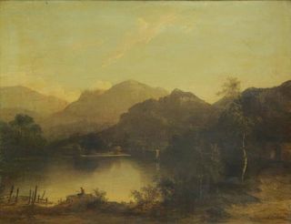 NASMYTH. 1851 Oil on Canvas. Mountain Landscape