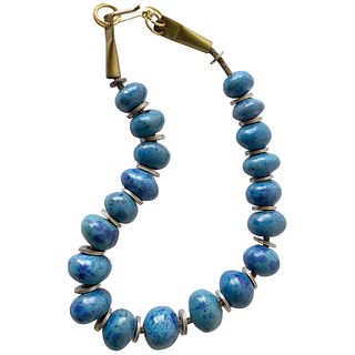 Doyle Lane Turquoise Ceramic Bead California Studio Necklace