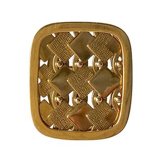1968 Waldemar Jonsson 18 Karat Gold Swedish Modernist Textured Ring