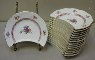 15 Herend Chinese Bouquet Side Salad / Bone Plates