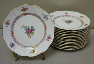 15 Herend Chinese Bouquet 8" Plates.
