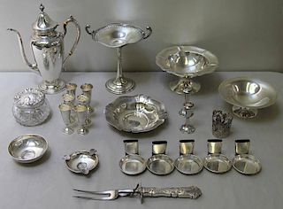 STERLING. Large Miscellaneous Silver Grouping.