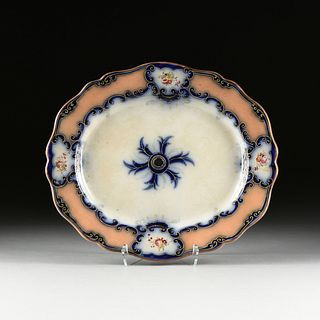 A CONTINENTAL IRONSTONE ROCOCO REVIVAL PLATTER, EARLY 20TH CENTURY,