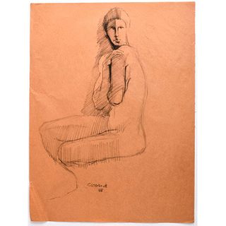 EXPRESSIONIST SKETCH ON PAPER BY STANLEY MOREL COSGROVE