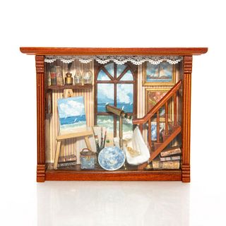REUTTER GERMANY DOLLHOUSE MINIATURES IN SHADOW BOX