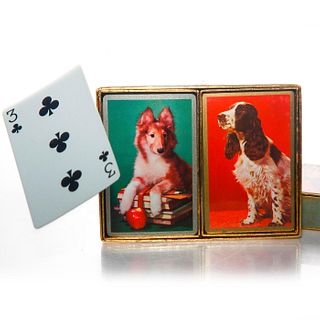 CONGRESS PLAYING CARDS, 2 DECKS, DOGS